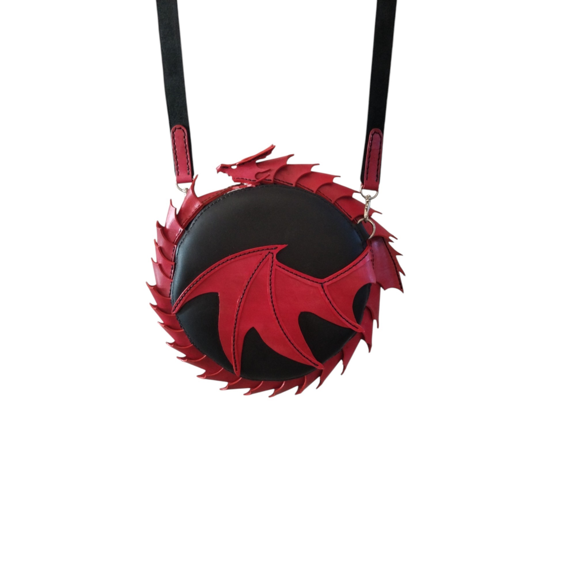 Serpent Dragon Crossbody or Over The Shoulder Bag — Exquisitely Handcrafted - 2