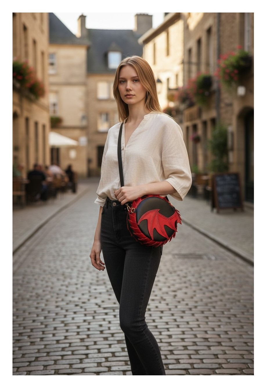 Serpent Dragon Crossbody or Over The Shoulder Bag — Exquisitely Handcrafted - 7