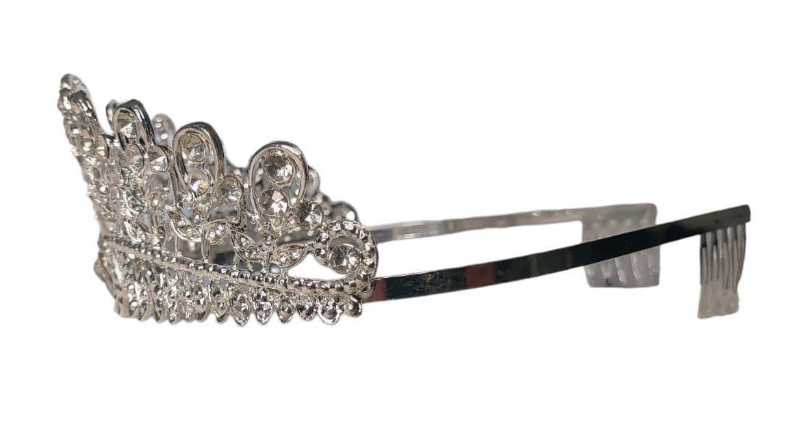 Elegant Crystal Rhinestone Tiara with Combs – For Young and Old - 2