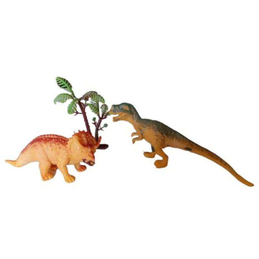 16 Dinosaurs with 4 Palm Trees – In a Convenient Plastic Container. - 3
