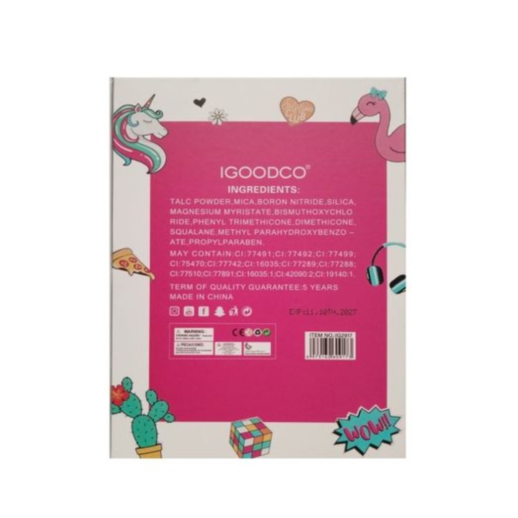 Colorful Makeup Book – Fashion Cosmetics Palette with a Mirror for Girls - 4