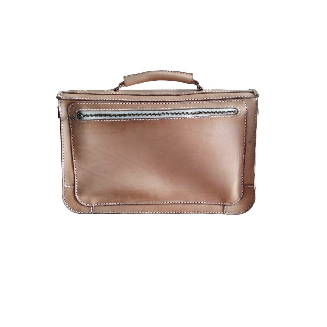 Premium Vegetable Tanned Leather Attaché Case - 3