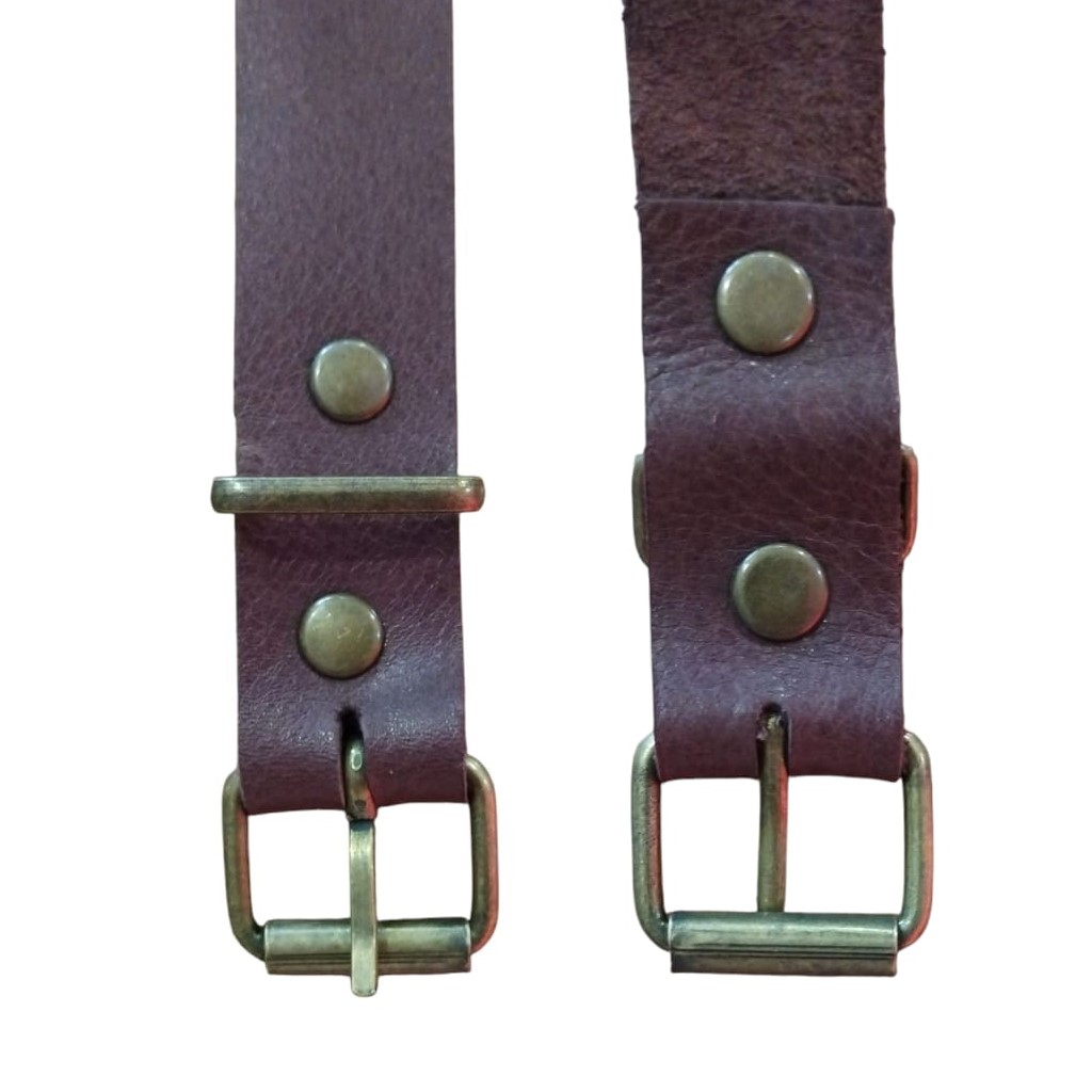 Full Grain Veg Tan Leather Moon Bag - 4