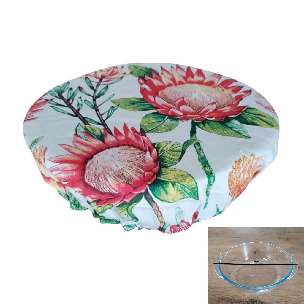 Elegant 100% Cotton Bowl Covers with Stunning Floral Designs - 2